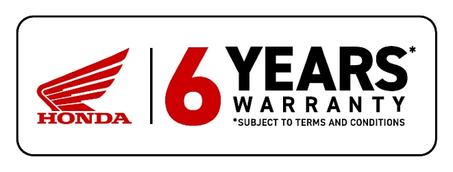 6 Jahre Garantie auf Honda Motorräder